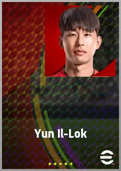 Yun Il-Lok eFootball 2026 player card, 69 OVR LWF
