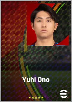 Ono Yuhi eFootball 2026 player card, 61 OVR LB