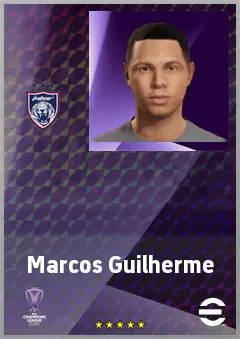 Marcos Guilherme eFootball 2026 player card, 70 OVR RWF