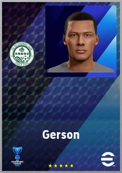 Gerson eFootball 2026 player card, 68 OVR DMF