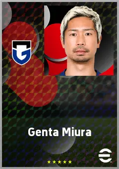 Miura Genta eFootball 2026 player card, 69 OVR CB