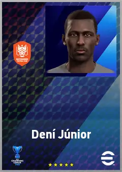 Dení Júnior eFootball 2026 player card, 71 OVR CF