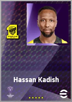 Hassan Kadish eFootball 2026 player card, 67 OVR LB