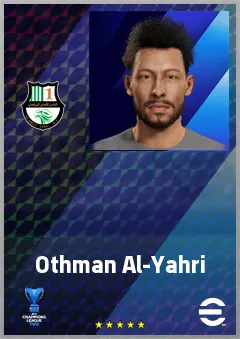 Othman Al-Yahri eFootball 2026 player card, 64 OVR RWF