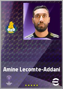 Amine Lecomte-Addani eFootball 2026 player card, 71 OVR GK