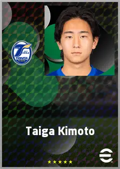 Kimoto Taiga eFootball 2026 player card, 60 OVR AMF