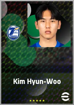 Kim Hyun-Woo eFootball 2026 player card, 64 OVR CF