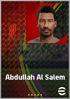 Abdullah Al Salem eFootball 2026 player card, 70 OVR CF