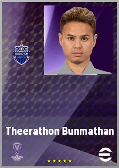 Theerathon Bunmathan eFootball 2026 player card, 69 OVR LB