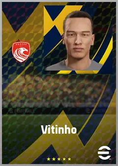 Vitinho eFootball 2026 player card, 66 OVR CMF