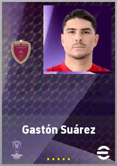 Gastón Suárez eFootball 2026 player card, 71 OVR AMF