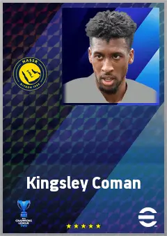 Kingsley Coman eFootball 2026 player card, 79 OVR LWF