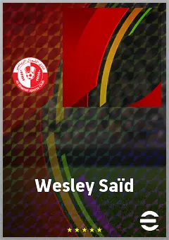 Wesley Saïd eFootball 2026 player card, 74 OVR CF