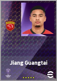 Jiang Guangtai eFootball 2026 player card, 72 OVR CB