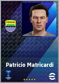 Patricio Matricardi eFootball 2026 player card, 68 OVR CB
