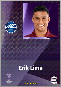 Erik Lima eFootball 2026 player card, 71 OVR CF