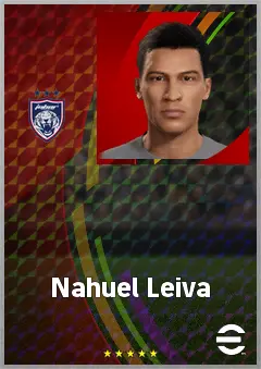 Nahuel Leiva eFootball 2026 player card, 70 OVR LWF