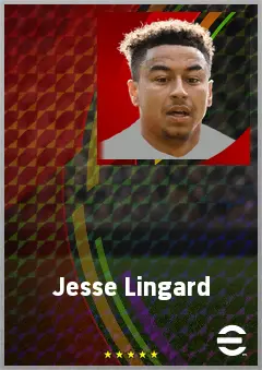 Jesse Lingard eFootball 2026 player card, 73 OVR AMF