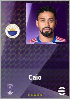 Caio eFootball 2026 player card, 73 OVR LWF