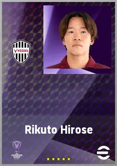 Hirose Rikuto eFootball 2026 player card, 69 OVR RB