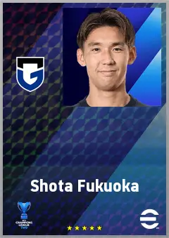 Fukuoka Shota eFootball 2026 player card, 70 OVR CB