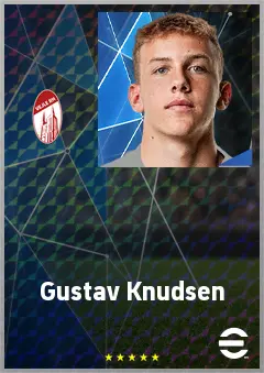 Gustav Knudsen eFootball 2026 player card, 60 OVR GK