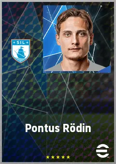 Pontus Rödin eFootball 2026 player card, 67 OVR CB