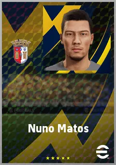 Nuno Matos eFootball 2026 player card, 64 OVR CB