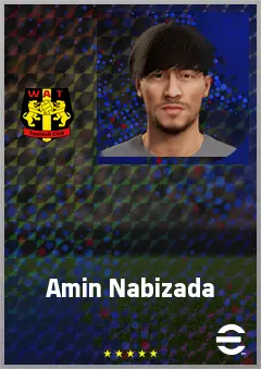 Amin Nabizada eFootball 2026 player card, 60 OVR LMF
