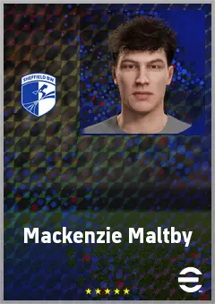 Mackenzie Maltby eFootball 2026 player card, 61 OVR CB
