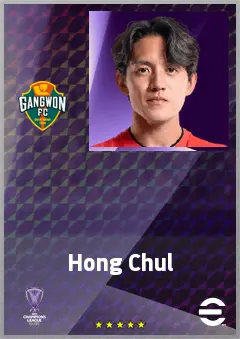Hong Chul eFootball 2026 player card, 64 OVR LB