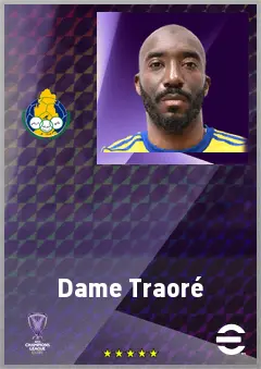 Dame Traoré eFootball 2026 player card, 70 OVR CB