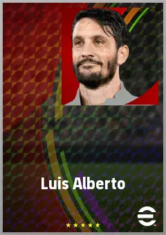 Luis Alberto eFootball 2026 player card, 78 OVR CMF