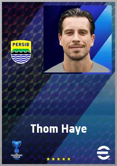 Thom Haye eFootball 2026 player card, 72 OVR DMF
