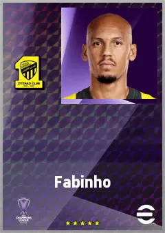 Fabinho eFootball 2026 player card, 78 OVR DMF