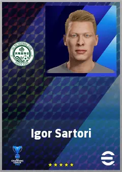 Igor Sartori eFootball 2026 player card, 70 OVR LWF