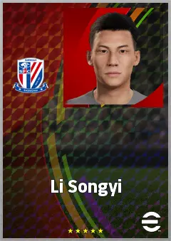 Li Songyi eFootball 2026 player card, 68 OVR CB