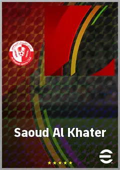 Saoud Al Khater eFootball 2026 player card, 61 OVR GK
