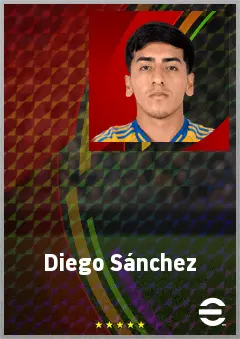 Diego Sánchez eFootball 2026 player card, 68 OVR LWF