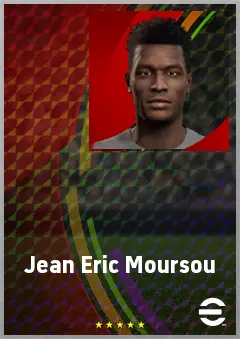 Jean Eric Moursou eFootball 2026 player card, 61 OVR CMF