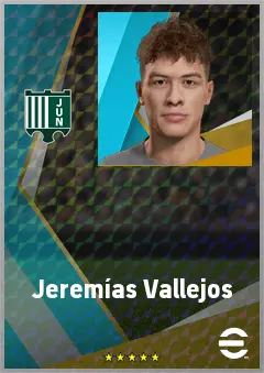 Jeremías Vallejos eFootball 2026 player card, 70 OVR RB
