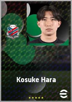Hara Kosuke eFootball 2026 player card, 64 OVR LMF