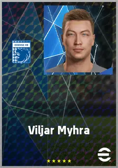 Viljar Myhra eFootball 2026 player card, 70 OVR GK