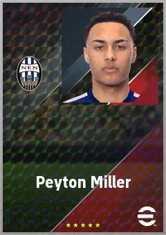 Peyton Miller eFootball 2026 player card, 69 OVR LB