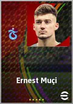 Ernest Muçi eFootball 2026 player card, 73 OVR AMF