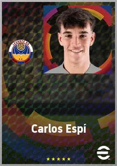 Carlos Espí eFootball 2026 player card, 68 OVR CF
