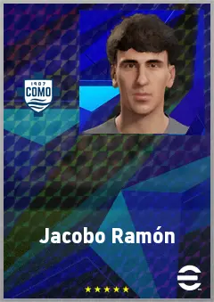 Jacobo Ramón eFootball 2026 player card, 75 OVR CB