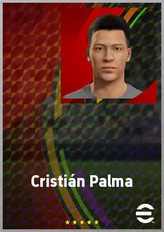 Cristián Palma eFootball 2026 player card, 63 OVR LWF