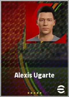 Alexis Ugarte eFootball 2026 player card, 62 OVR CMF