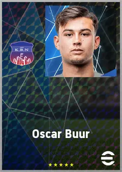 Oscar Buur eFootball 2026 player card, 62 OVR GK